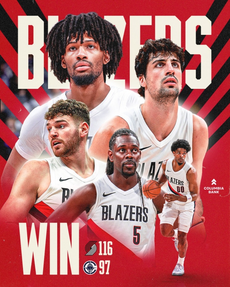 开云体育app-卡位战大胜快船！开拓者官推晒海报：BLAZERS WIN！！